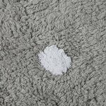 Tapis coton forme biscuit - gris - 120 x 160