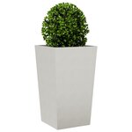 vidaXL Jardinières 2 Pièces 45x45x75 cm acier inoxydable