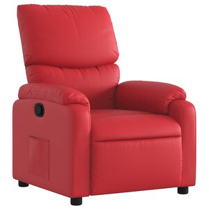 vidaXL Fauteuil inclinable Rouge Similicuir