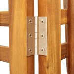 vidaXL Cloison de séparation 3 panneaux 121 5x2x115 cm Bois d'acacia