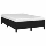 vidaXL Cadre de lit noir 120x190 cm tissu