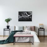 Banc en métal assise en velours giulia