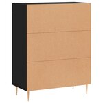 vidaXL Buffet noir 69 5x34x90 cm bois d'ingénierie