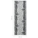Vidaxl tapis bcf gris 60x150 cm