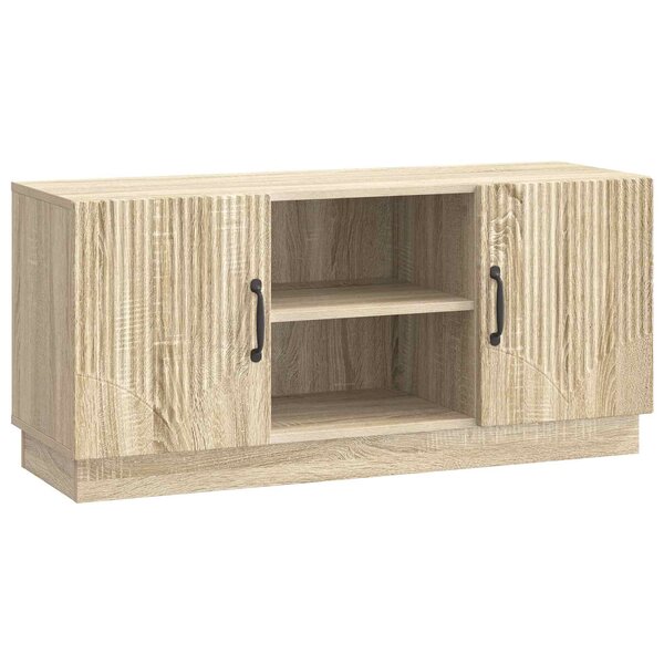 vidaXL Meuble TV 102 x 34 5 x 47 cm Chêne Sonoma Bois d'ingénierie