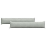 vidaXL Coussins de canapé 2 Pièces Gris clair 200 x 40 cm