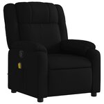 vidaXL Fauteuil de massage inclinable noir tissu