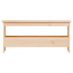 vidaXL Banc d'entrée 100x28x45 cm Bois massif Pin