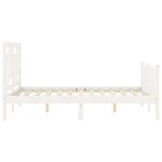 vidaXL Cadre de lit sans matelas blanc 120x200 cm bois de pin massif