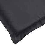 Vidaxl coussin de chaise longue noir 200x50x3 cm tissu oxford