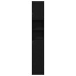 vidaXL Armoire de salle de bain chêne noir 32x25 5x190 cm