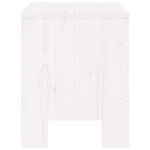 vidaXL Tabourets de jardin lot de 2 blanc 40x36x45 cm bois massif pin