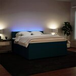 vidaXL Sommier à lattes de lit et matelas bleu 180x200 cm velours