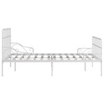vidaXL Cadre de lit sans matelas avec sommier à lattes métal 140x200cm