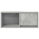 vidaXL Meuble TV gris béton 60x31x25 5 cm bois d'ingénierie