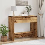 vidaXL Table console vieux bois 89x41x76 5 cm bois d'ingénierie