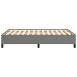 vidaXL Cadre de lit gris foncé 120x190 cm tissu
