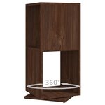 vidaXL Armoire rotative Chêne marron 34 5x34 5x75 5 cm bois ingénierie