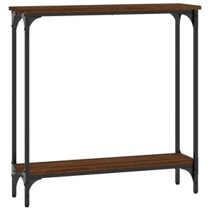vidaXL Table console chêne marron 75x22 5x75 cm bois d'ingénierie