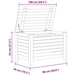 vidaXL Boîte de rangement avec couvercle RANA bois massif de pin