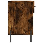 vidaXL Banc à chaussures chêne fumé 102x35x55 cm bois d'ingénierie