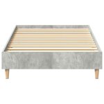 vidaXL Cadre de lit sans matelas gris béton 90x190cm bois d'ingénierie