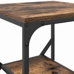 vidaXL Table d'appoint Chêne fumé 41 x 40 x 60 cm