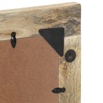 vidaXL Miroir de bain 50x70 cm bois de manguier massif et verre