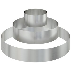 vidaXL Pot en métal Acier galvanisé Ø 120 cm Durable Grand pot Rond
