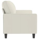 vidaXL Canapé à 3 places Crème 180 cm Velours