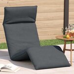 vidaXL Chaise longue pliante anthracite 175x54x8 5 cm tissu oxford