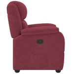 vidaXL Fauteuil inclinable Rouge bordeaux Tissu