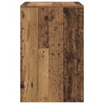 vidaXL Bureau d'écriture rustique Bois ancien Bois d'ingénierie