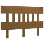 vidaXL Tête de lit Marron miel 203 5x3x81 cm Bois massif de pin