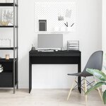 vidaXL Bureau Chêne noir 90x40x72 cm Bois d'ingénierie
