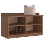 vidaXL Banc de couloir SANDNES 87x40x50 cm bois de pin massif