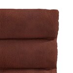 vidaXL Chaises à manger lot de 4 marron brillant similicuir