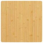 vidaXL Dessus de table 50x50x2 5 cm bambou