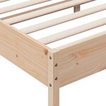 vidaXL Cadre de lit sans matelas 200x200 cm bois massif de pin