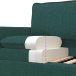 vidaXL Canapé Vert foncé 126 x 81 x 87 5 cm Tissu
