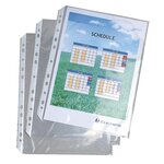 Sachet De 20 Pochettes Perforées Pour Classeur Exactive - Polypropylène Lisse 5 5/100e - Cristal - X 5 - Exacompta