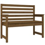 vidaXL Banc de jardin marron miel 109x48x91 5 cm bois de pin massif
