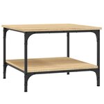 vidaXL Table basse chêne sonoma 55x55x40 cm bois d'ingénierie