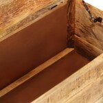 vidaXL Table basse Bois de manguier brut 70 x 70 x 40 cm