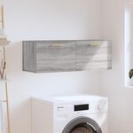 vidaXL Armoire murale sonoma gris 100x36 5x35 cm bois d'ingénierie