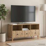 vidaXL Meuble TV 102 x 34 5 x 50 cm Chêne Artisanal Bois d’ingénierie