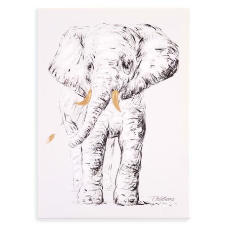 Childhome peinture à l'huile 30x40 cm éléphant