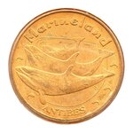 Mini médaille monnaie de paris 2008 - marineland (les orques)