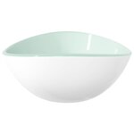 vidaXL Lavabo Verre trempé 54 5x35x15 5 cm Blanc
