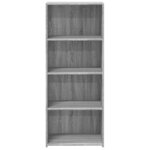 vidaXL Buffet haut sonoma gris 50x41x124 cm bois d'ingénierie